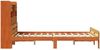 vidaXL Massivholzbett mit Regal ohne Matratze Wachsbraun 135x190 cm 3308899 Bild 5