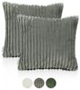 Lycce Dekokissen Kissenbezug Deluxe aus extra breitem, flauschigem Cordstoff 50x50cm Bild 4