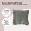 Lycce Dekokissen Kissenbezug Deluxe aus extra breitem, flauschigem Cordstoff 50x50cm Bild 3