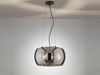 LED Pendelleuchte 3-flammig rund aus Rauchglas Industrial, Ø 40cm Bild 3
