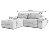 AX LIVING Sofa L Form Arkleton Ecksofa Modern Beige 260cm – Stil & Komfort L Bild 2