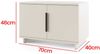Garderoben-Set Napoli Version 3: Kleiderschrank mit Polsterpaneelen, Schuhschrank Flur und Eingangsbereich (Cashmere/Trinity 08), 189 x 40 x 140 cm Bild 4