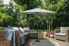 Primaster Balkonschirm Florenz 140 x 210 cm Taupe Sonnenschirm Gartenschirm Bild 5