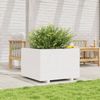 vidaXL Pflanzkübel Weiß 70x70x49,5 cm Massivholz Kiefer 847364 Bild 3