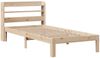 vidaXL Bettgestell mit Kopfteil ohne Matratze 90x190 cm 3306774 Bild 3