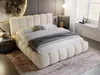 GRAINGOLD Cloud Bett 180x200, Polsterbett mit Bettkasten, Velvet-Stoff, mit Kopfteil, Beige Bild 4
