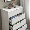 Kommode Eliza Weiß 76 x 120 cm mit 5 Schubladen Vicco Bild 5