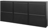 Schuhkipper >BLACK< (1stk) Schwarz lackiert, Metall, montiert - 50x72x15 (BxHxT) Bild 5