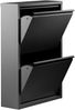 Schuhkipper >BLACK< (1stk) Schwarz lackiert, Metall, montiert - 50x72x15 (BxHxT) Bild 3