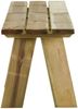 vidaXL Gartenbank 220 cm Massivholz Kiefer Imprägniert 318175 Bild 4