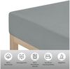 OTTO home Spannbettlaken BLACKBERRY in BASIC und PREMIUM Qualität, 100% Baumwolle, Jersey (160 g/m), Gummizug: rundum, (1 Stück), für hohe Matratzen bis 28 cm, Bettlaken, Spannbetttuch, pflegeleicht Bild 4