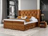 Boxspringbett Fazzle Lux, Orange, 160x200 cm Bild 2