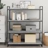vidaXL Bücherregal-Bretter 4 Stk. Betongrau 100x50x1,5cm Holzwerkstoff 805422 Bild 3