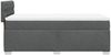 vidaXL Boxspringbett mit Matratze Dunkelgrau 100x200 cm Stoff 3285807 Bild 5