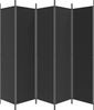 vidaXL 5-tlg. Paravent Schwarz 250x200 cm Stoff 350189 Bild 4