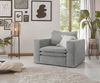 Sessel Pesaro in grau Cord 110 cm Bild 4