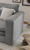 Sessel Pesaro in grau Cord 110 cm Bild 3