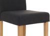 4er-Set Esszimmerstuhl 'Littau' Textil, schwarz, helle Beine Bild 4