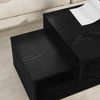 vidaXL Couchtisch Schwarz Eichen-Optik 105 x 50 x 32,5 cm 8000205 Bild 4