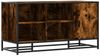 vidaXL Schuhbank Räuchereiche 100x40x53,5 cm Holzwerkstoff und Metall 849216 Bild 2