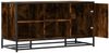 vidaXL Schuhbank Räuchereiche 100x40x53,5 cm Holzwerkstoff und Metall 849216 Bild 5