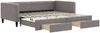 vidaXL Tagesbett Ausziehbar mit Schubladen Taupe 100x200 cm Stoff 3196622 Bild 2