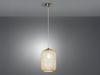 LED Pendelleuchte einflammig Kristall Glasschirm Bernsteinfarben, Ø 20cm Bild 3