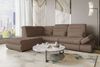 99rooms Ecksofa Toscana, Sofa L-Form, Eckcouch, Bettfunktion, Rundumbezug aus gepolstertem Velours VOGUE Bild 1