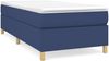 vidaXL Boxspringbett mit Matratze Blau 90x190 cm Stoff 3144488 Bild 2
