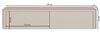 Selsey 'Luvio' TV-Board hängend oder stehend, Kaschmirgrau, 175 cm Bild 5