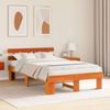 vidaXL Bettrahmen Wachsbraun 120 x 190 cm Massives Kiefernholz 872454 Bild 3