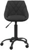 vidaXL Bürostuhl 360 Grad drehbare Rollen, Samt schwarz, 44 x 46 x 67,5 cm Bild 2