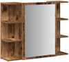 vidaXL Bad-Spiegelschrank Altholz-Optik 80x20,5x64 cm Holzwerkstoff 856036 Bild 2