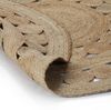 vidaXL Teppich Flechtmuster Jute 120 cm Rund 245343 Bild 2