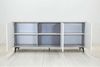 Dmora Kommode Aminda, Buffetschrank mit 3 Türen und 1 verstellbarem Regal, elegantes Wohnzimmer-Sideboard, TV-Schrank, 100 % Made in Italy, 184 x 45 x 77 cm, Weiß und Zement Bild 4