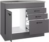 OPTIFIT Spülenschrank OPTImulti Breite 100 cm, mit 1 Tür, 2 Schubkästen, 1 Auszug Bild 3