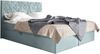 99rooms Montana Boxspringbett 180x200 cm Velours MONOLITH Silber Bild 2