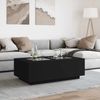 Couchtisch, Sofatisch mit Infinity-LED Schwarz 116x69x40 cm Bild 4