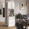 Buffetschrank R-Line Weiß Hochglanz 60 cm , AP Marmor Vicco Bild 4