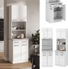 Buffetschrank R-Line Weiß Hochglanz 60 cm , AP Marmor Vicco Bild 2