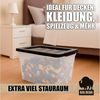 BigDean 3x30 L Aufbewahrungsbox mit Deckel Budget Line Plastikbox mit Deckel Aufbewahrungsboxen Bild 2