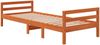vidaXL Massivholzbett ohne Matratze Wachsbraun 90x200 Kiefernholz 844485 Bild 3