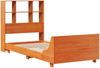 vidaXL Massivholzbett ohne Matratze Wachsbraun 100x200 Kiefernholz 3323697 Bild 3