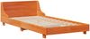 vidaXL Massivholzbett ohne Matratze Wachsbraun 100x200 Kiefernholz 3323697 Bild 5