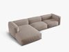 Micadoni Ecksofa Martina 3-Sitzer Links Strukturierter Stoff Dunkelbeige Bild 3