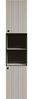 Badezimmer Hochschrank Bliss in grau 40 x 186 cm Bild 2