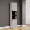 Badezimmer Hochschrank Bliss in grau 40 x 186 cm Bild 3