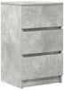 vidaXL Nachttische mit 3 Schubladen 2 Stk. Betongrau 39x35x65 cm 861344 Bild 5