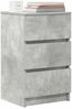 vidaXL Nachttische mit 3 Schubladen 2 Stk. Betongrau 39x35x65 cm 861344 Bild 4