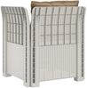 vidaXL 1-Sitzer Sessel mit Kissen Rattan-Look PP Weiß 8011878 Bild 4